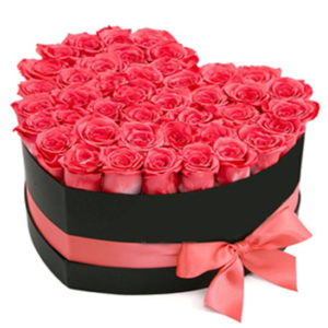 Caja Corazón con Rosas