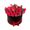 Caja cilíndrica con Tulipanes