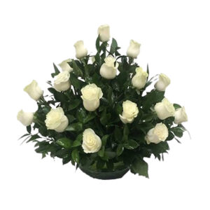 Centro Fúnebre con 20 Rosas
