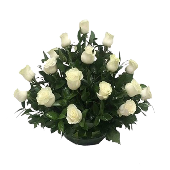 Centro Fúnebre con 20 Rosas