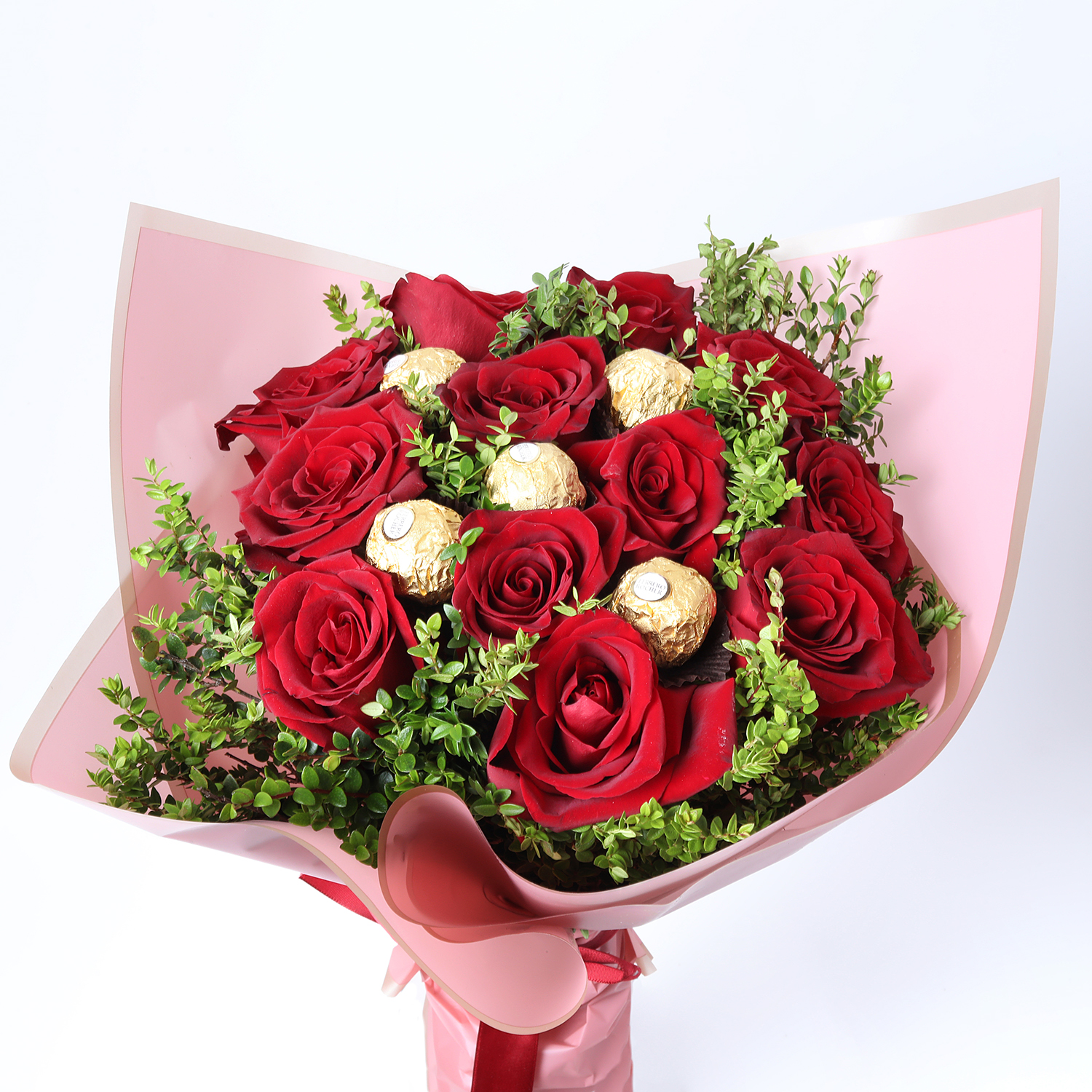 Ramo de rosas con bombon